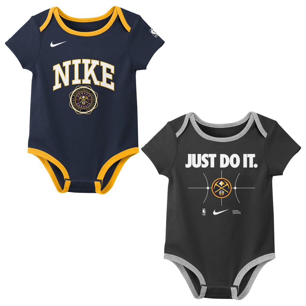 Denver Nuggets Nike Newborn Just Do It Two-Pack Bodysuit Set - Navy/Black